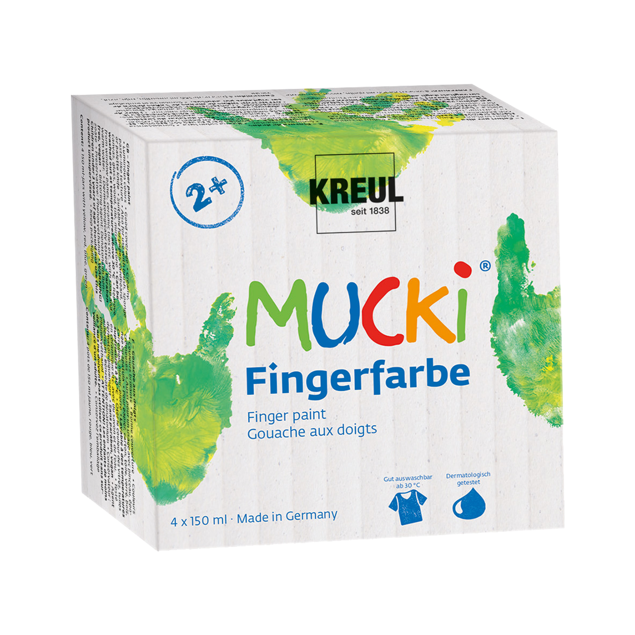 MUCKI Fingerfarbe 4er Set 150 ml