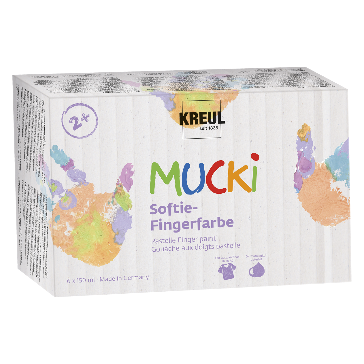 MUCKI Softie-Fingerfarbe 6er Set 150 ml