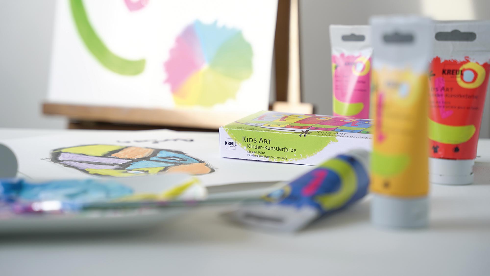 KREUL Kids Art Kinder-Künstlerfarbe 20 ml Tuben 8er Set