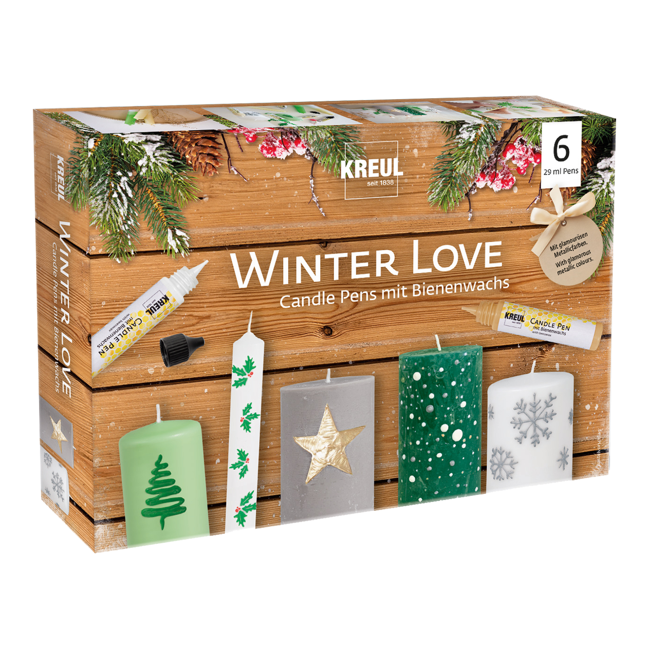 KREUL Candle Pen 6er Set Winter Love