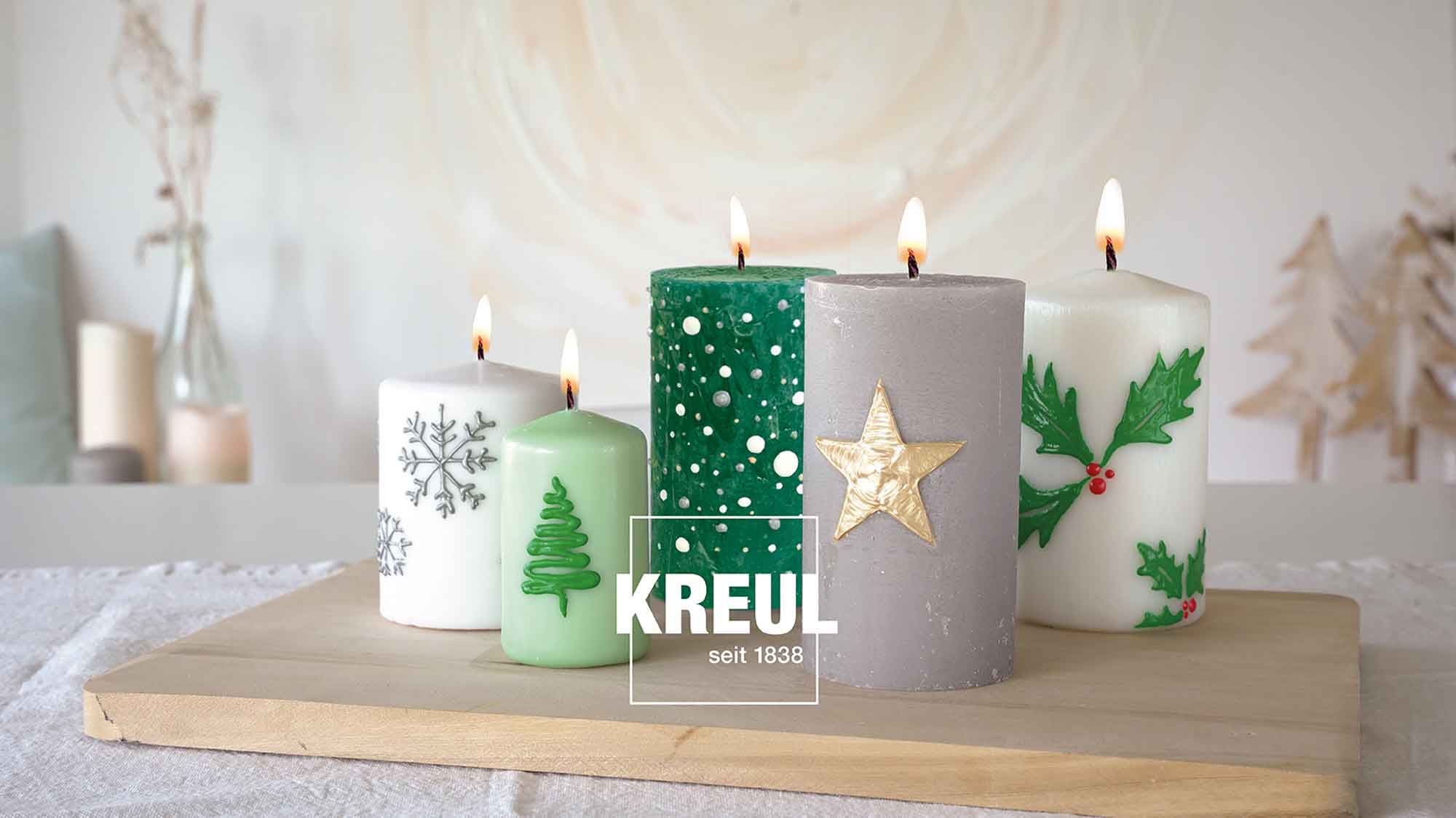 KREUL Candle Pen 6er Set Winter Love