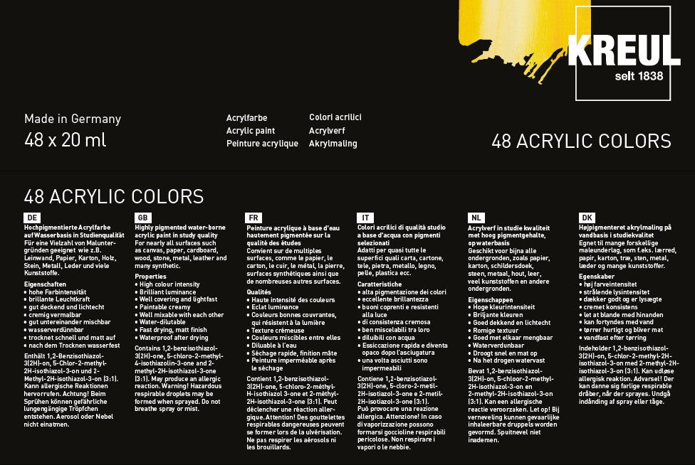 SOLO GOYA Acrylic 20 ml Tuben 48er Set
