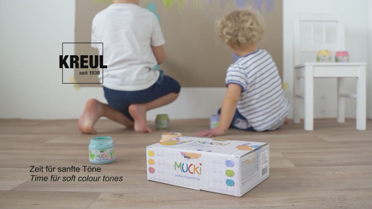 MUCKI Softie-Fingerfarbe 6er Set 150 ml
