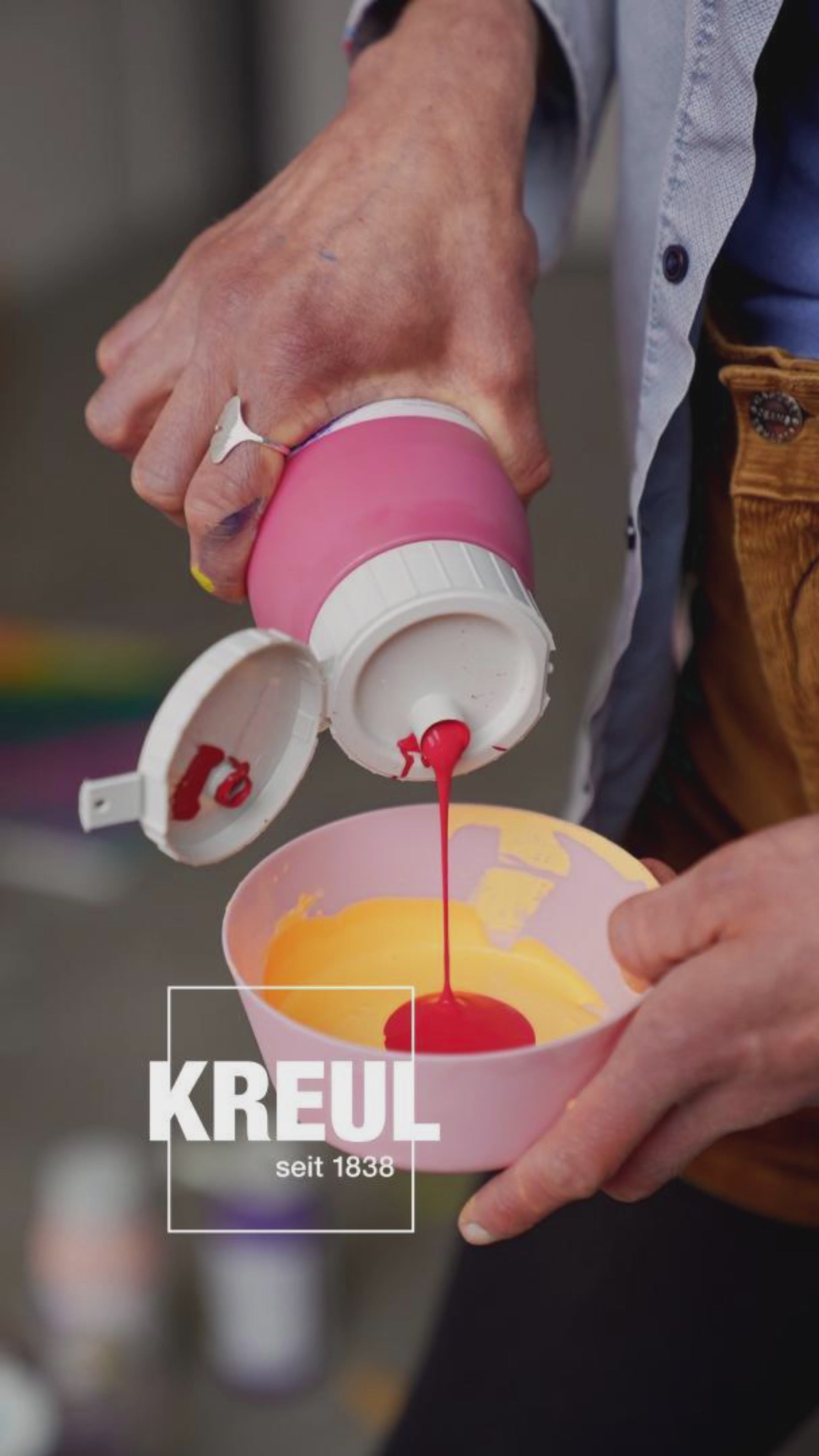 KREUL Triton Acrylic Liquid Set Modern Mix Colors 6 x 750 ml