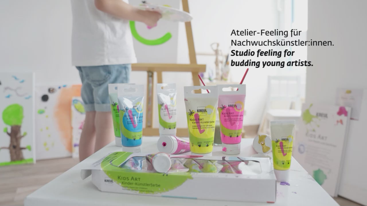 KREUL Kids Art Kinder-Künstlerfarbe 20 ml Tuben 8er Set