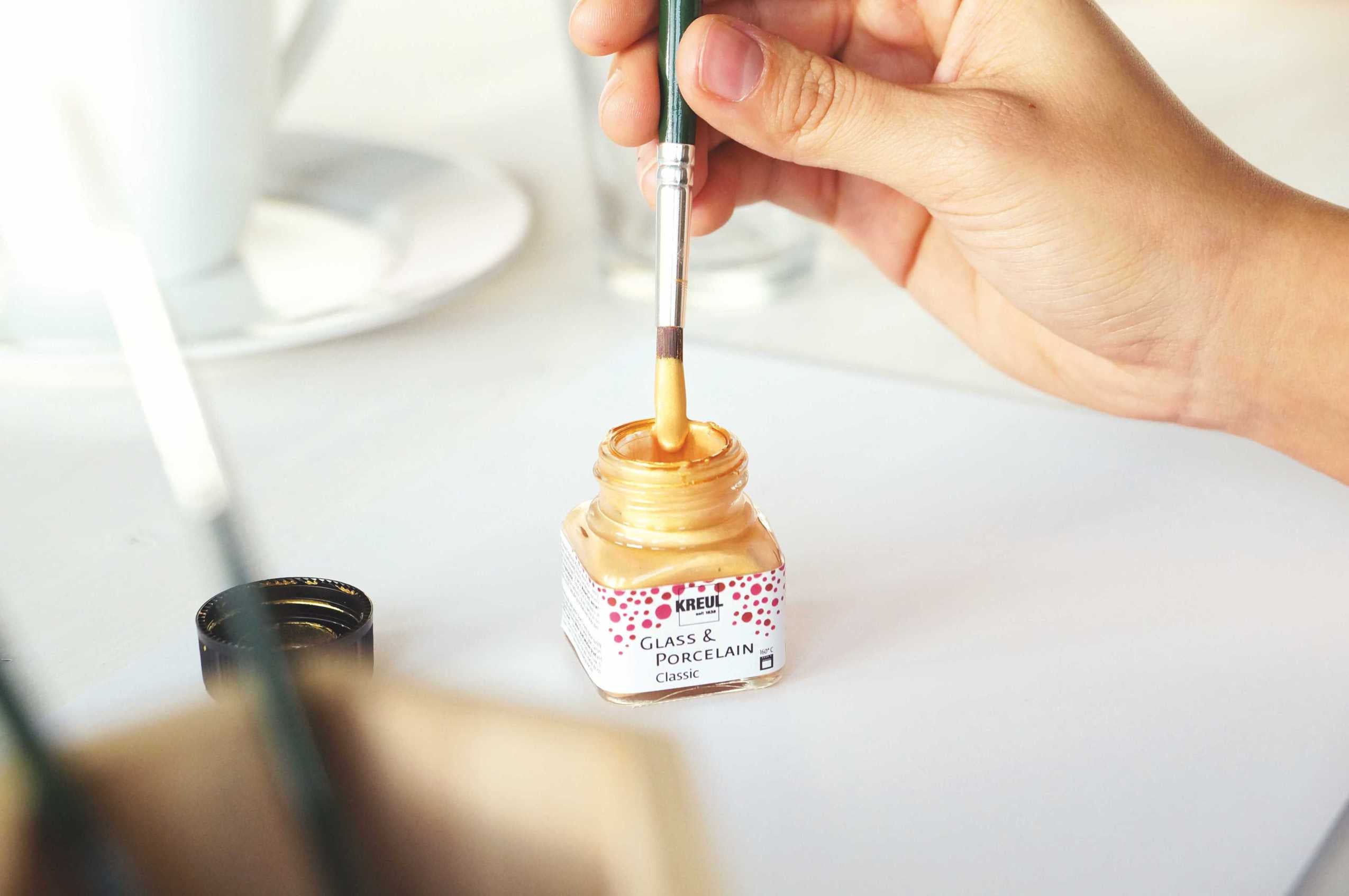 KREUL Glass & Porcelain Classic Metallicfarben Set 6 x 20 ml