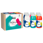 KREUL Triton Acrylic Liquid Set Modern Mix Colors 6 x 750 ml
