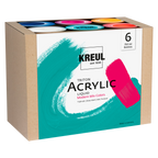KREUL Triton Acrylic Liquid Set Modern Mix Colors 6 x 750 ml