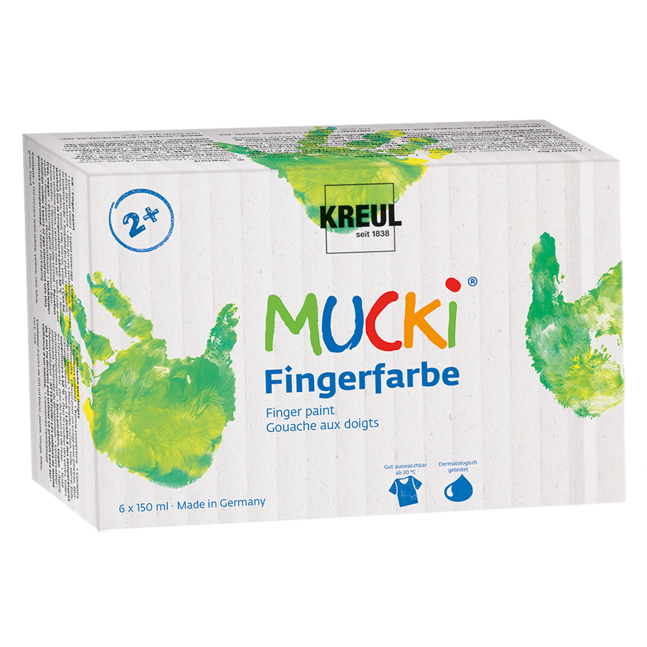 MUCKI Fingerfarbe 6er Set 150 ml