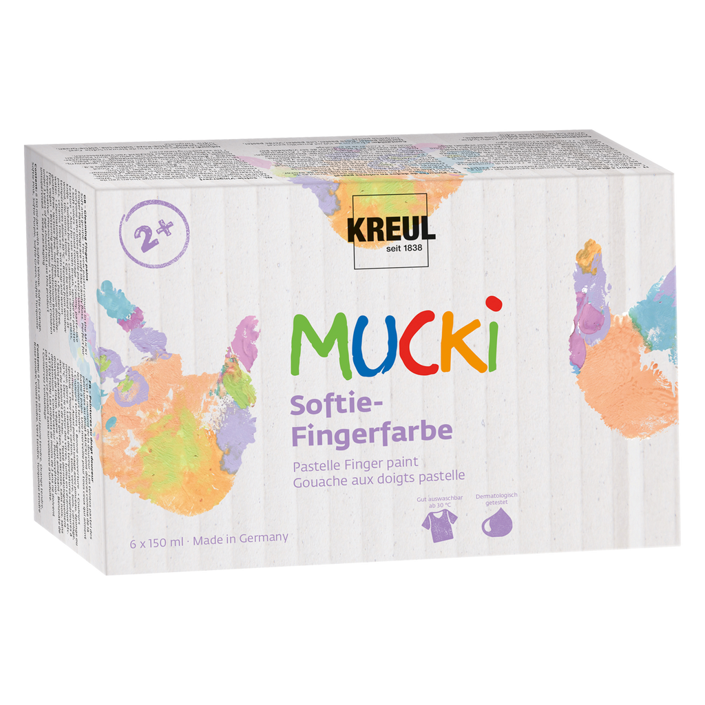 MUCKI Softie-Fingerfarbe 6er Set 150 ml