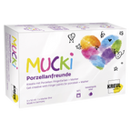MUCKI Porzellanfreunde Set mit Porzellan-Fingerfarben + Marker