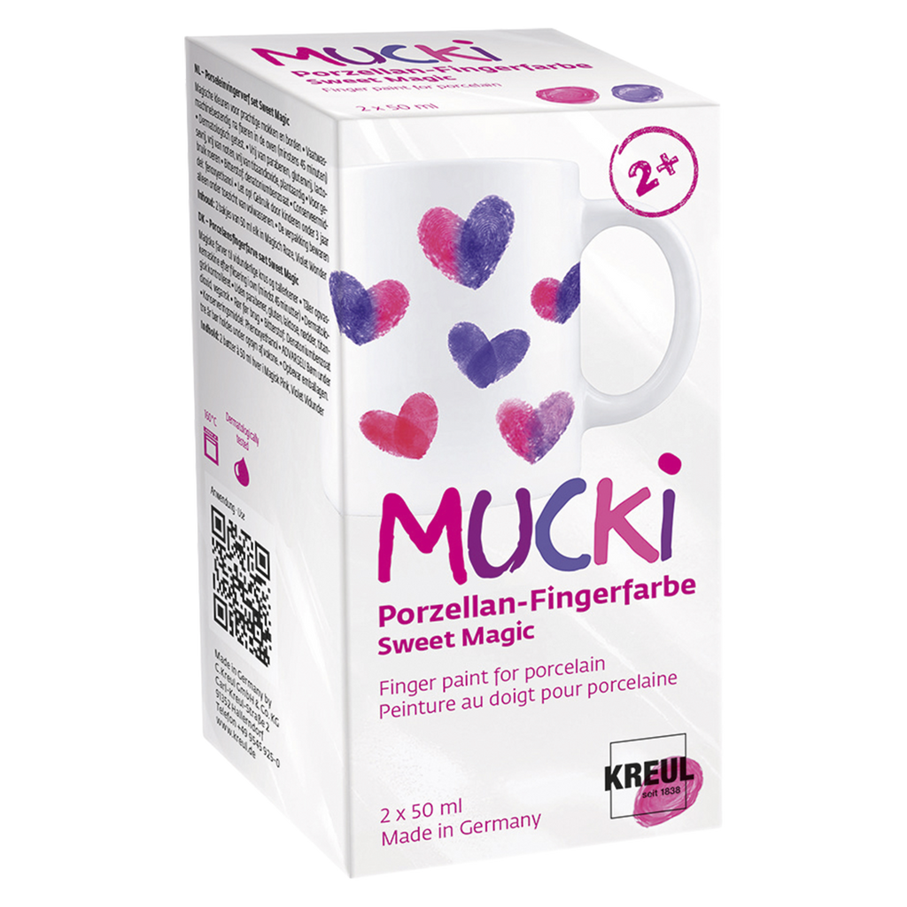 MUCKI Porzellan-Fingerfarbe Set Sweet Magic 2 x 50 ml