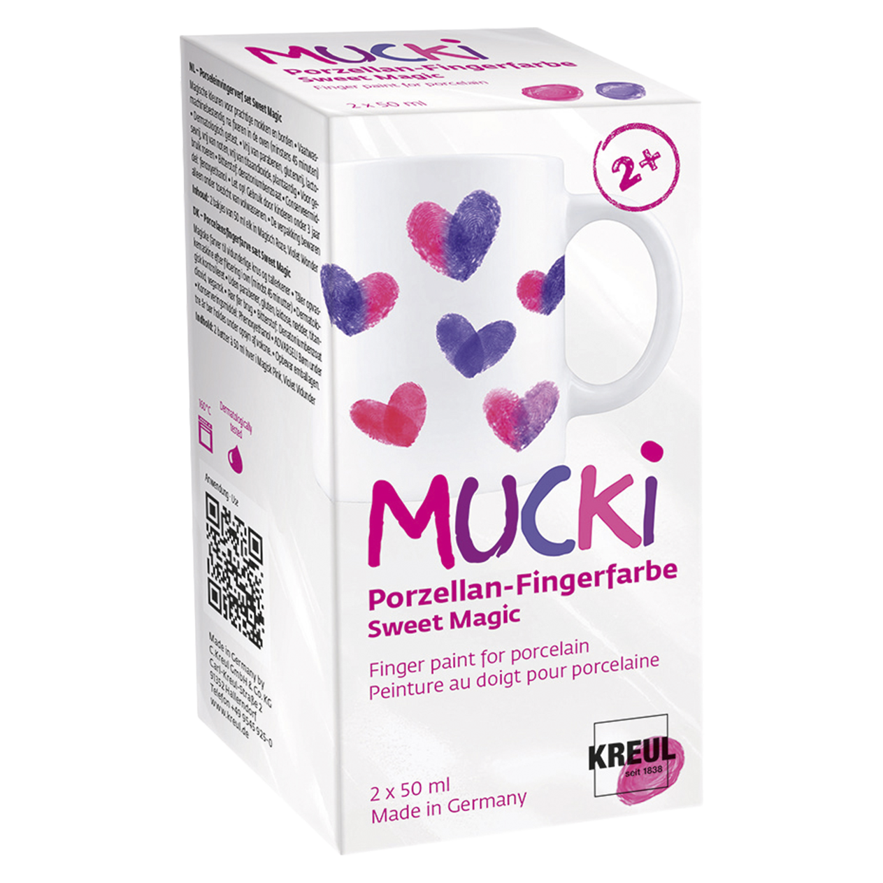 MUCKI Porzellan-Fingerfarbe Set Sweet Magic 2 x 50 ml