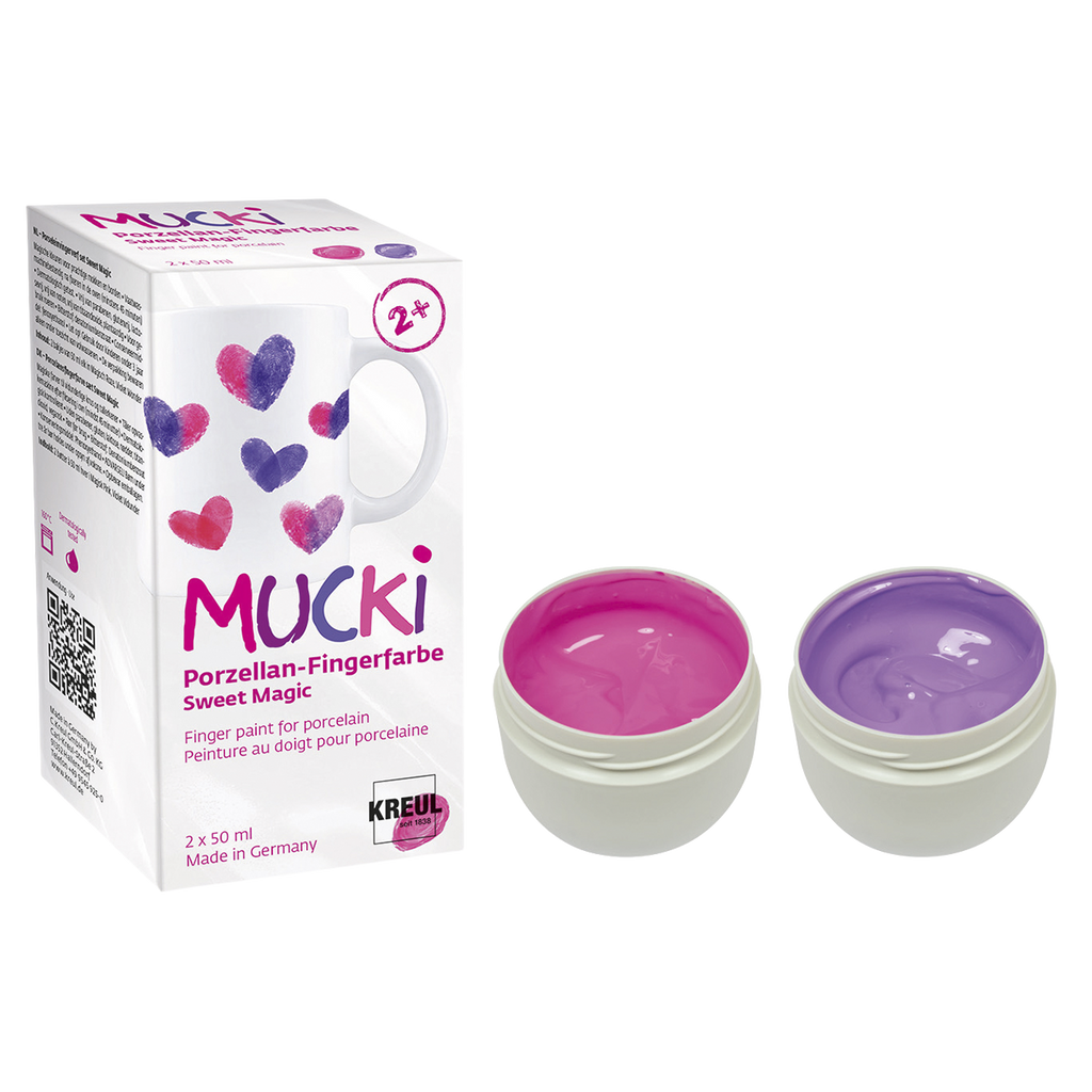 MUCKI Porzellan-Fingerfarbe Set Sweet Magic 2 x 50 ml
