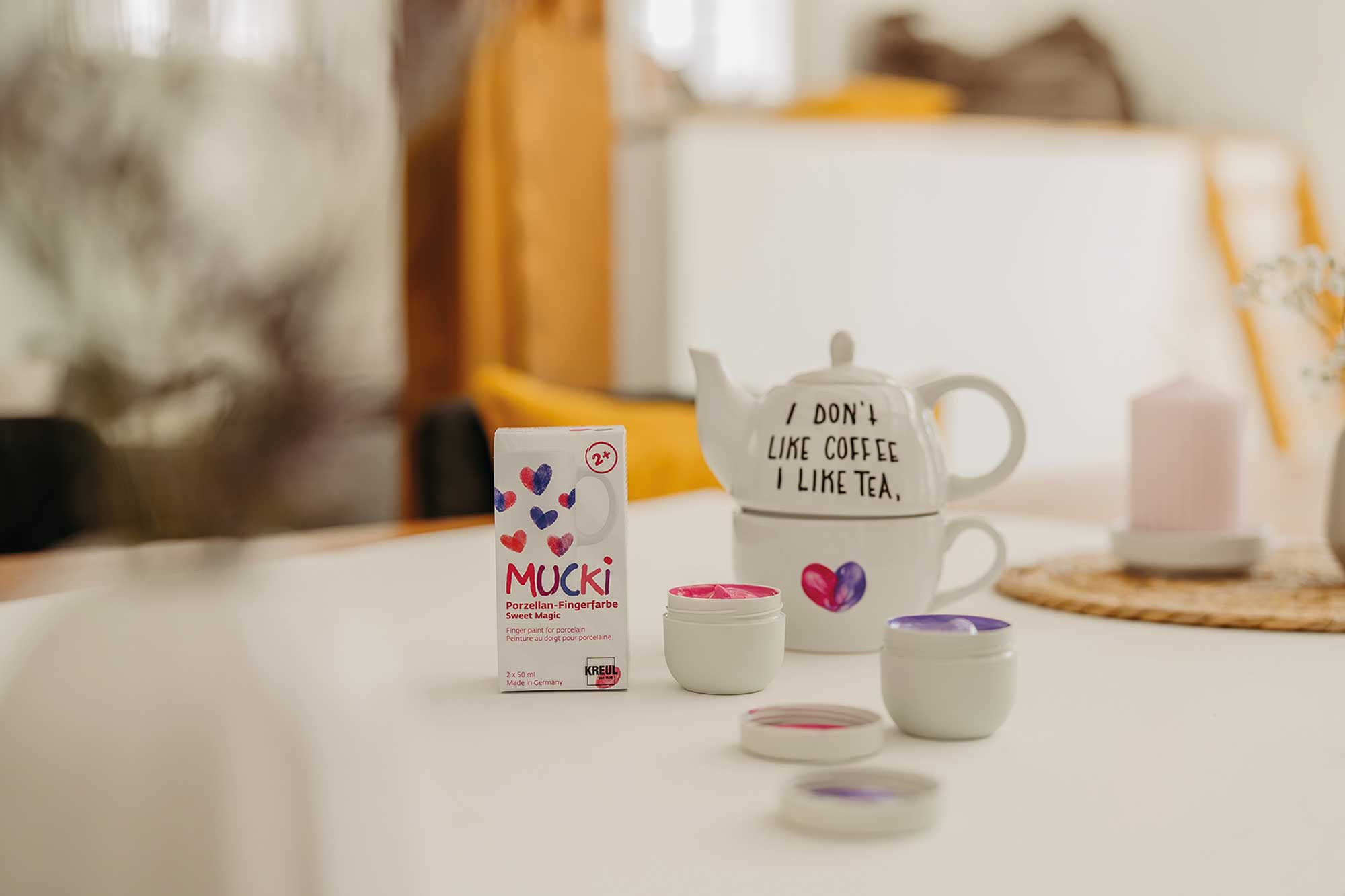 MUCKI Porzellan-Fingerfarbe Set Sweet Magic 2 x 50 ml
