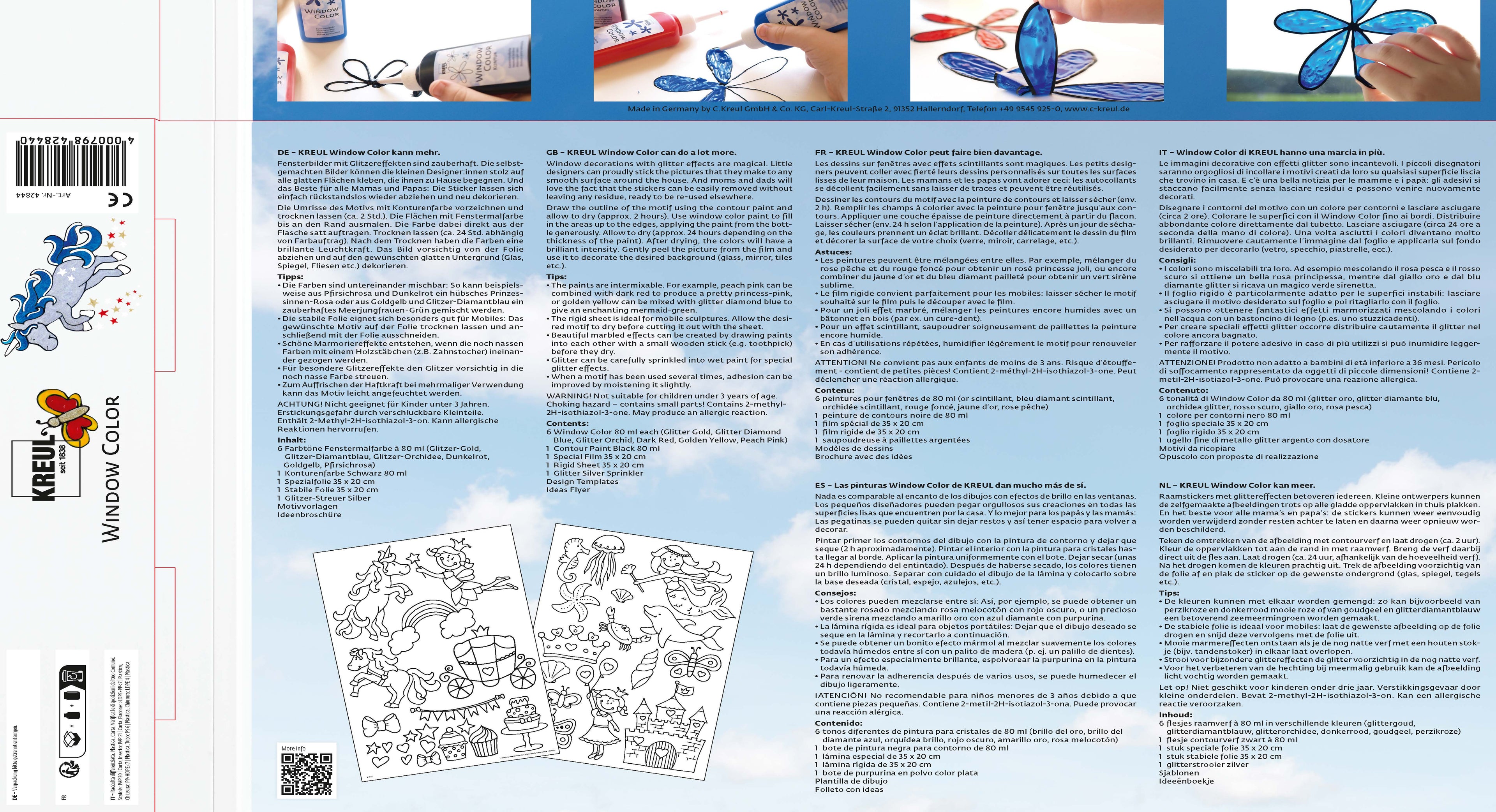 KREUL Window Color Set Glitzerwelt