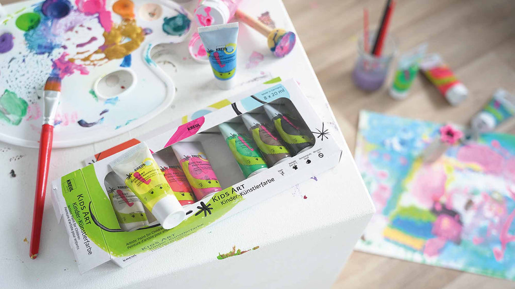 KREUL Kids Art Kinder-Künstlerfarbe 20 ml Tuben 8er Set