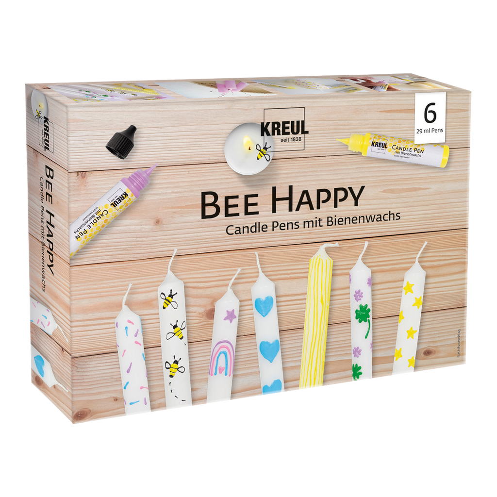 KREUL Candle Pen 6er Set Bee Happy