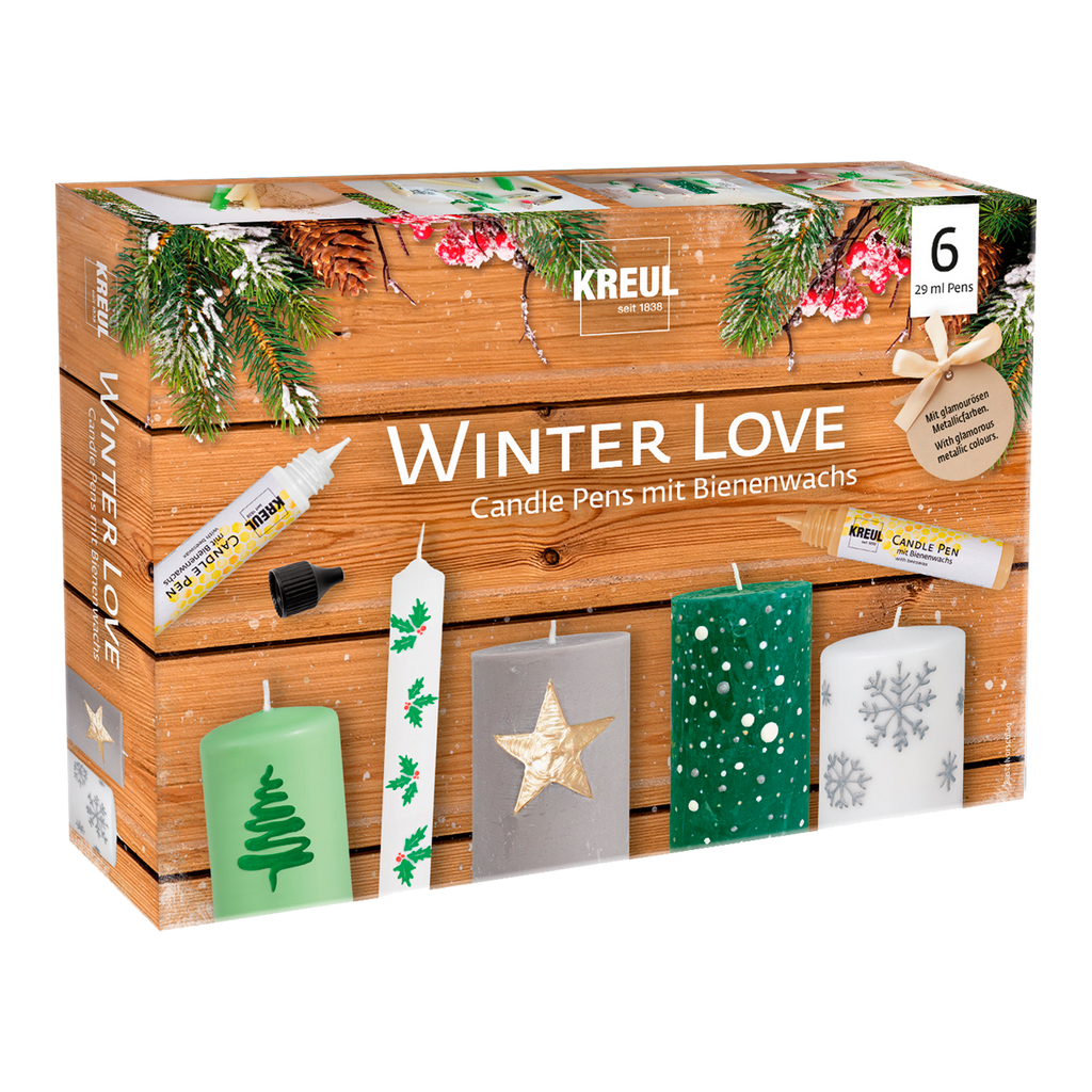 KREUL Candle Pen 6er Set Winter Love