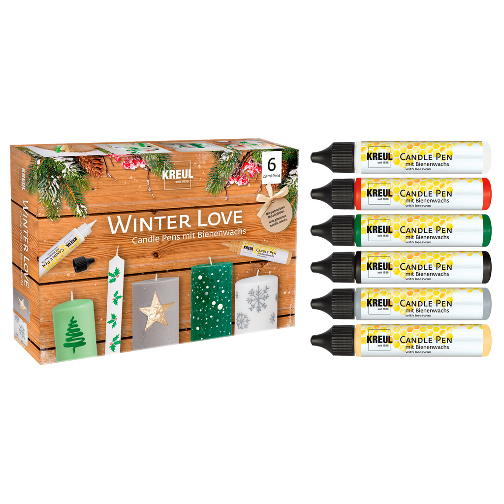 KREUL Candle Pen 6er Set Winter Love