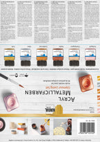 KREUL Acryl Metallicfarben Set Glamour Living 6 x 20 ml