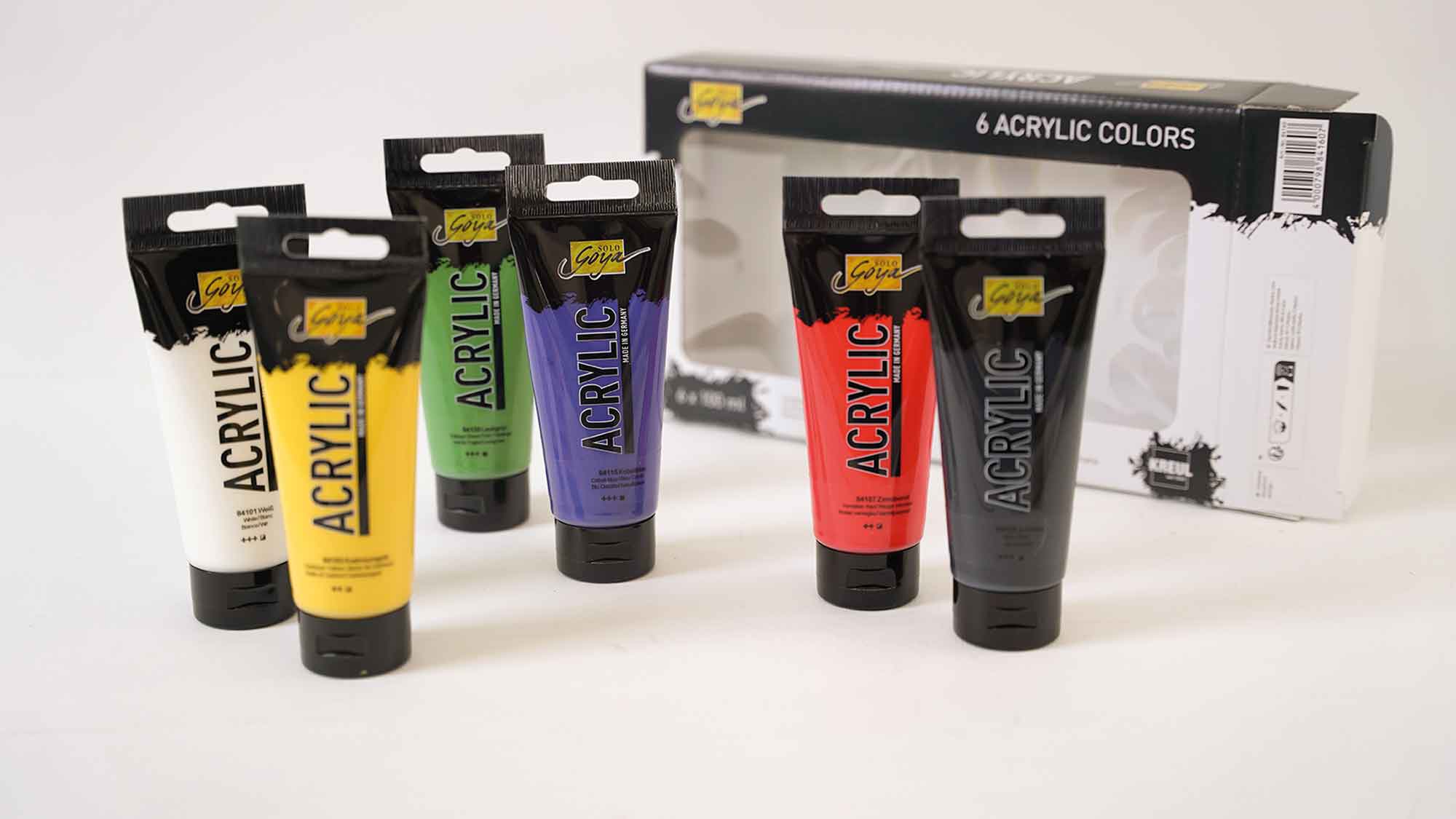 SOLO GOYA Acrylic 100 ml Tuben 6er Set