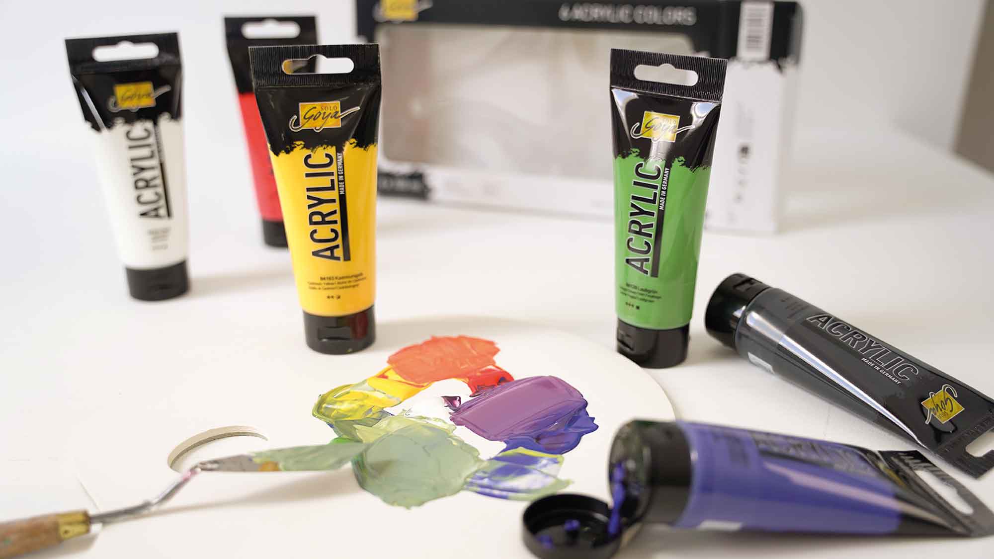 SOLO GOYA Acrylic 100 ml Tuben 6er Set