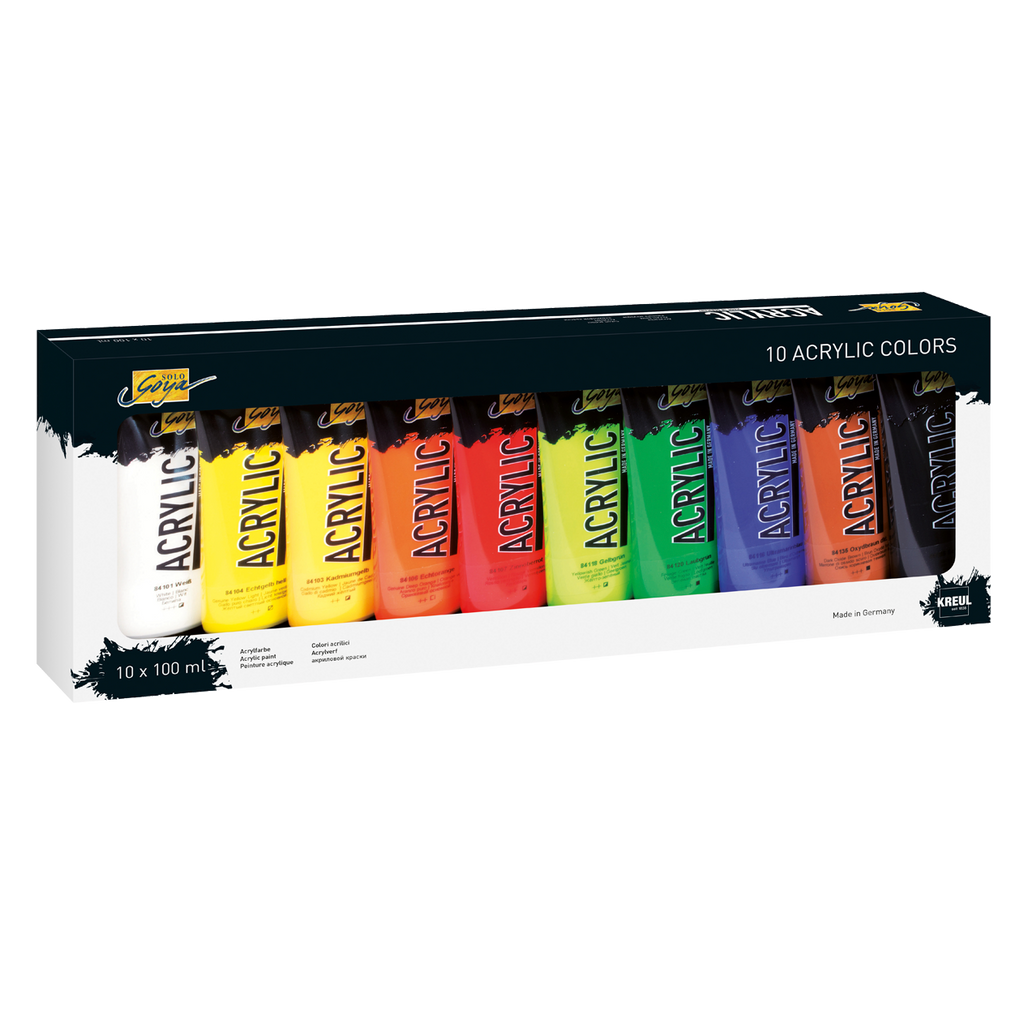 SOLO GOYA Acrylic 100 ml Tuben 10er Set