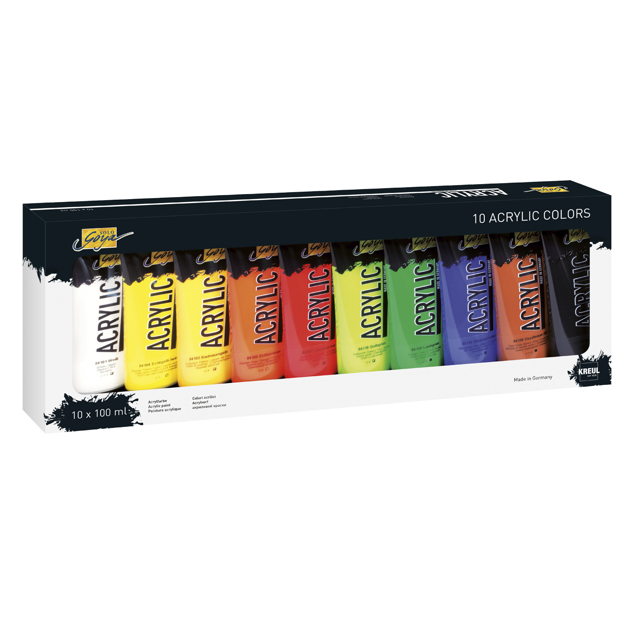SOLO GOYA Acrylic 100 ml Tuben 10er Set