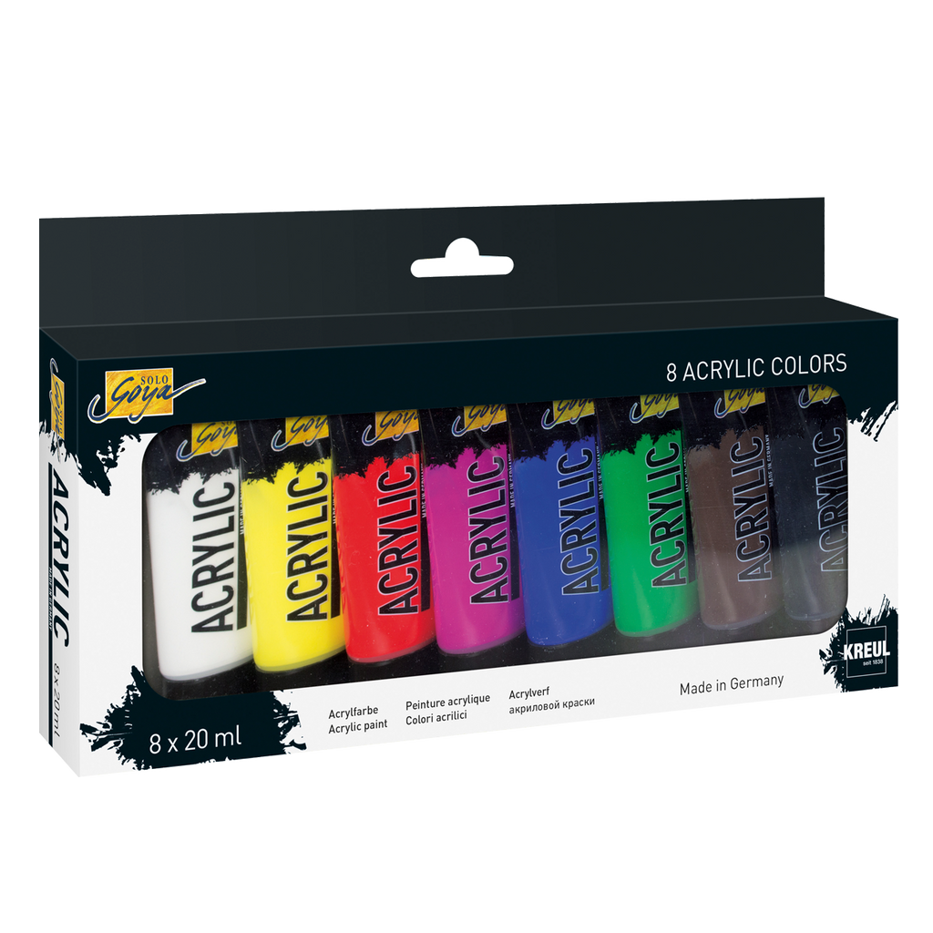SOLO GOYA Acrylic 20 ml Tuben 8er Set