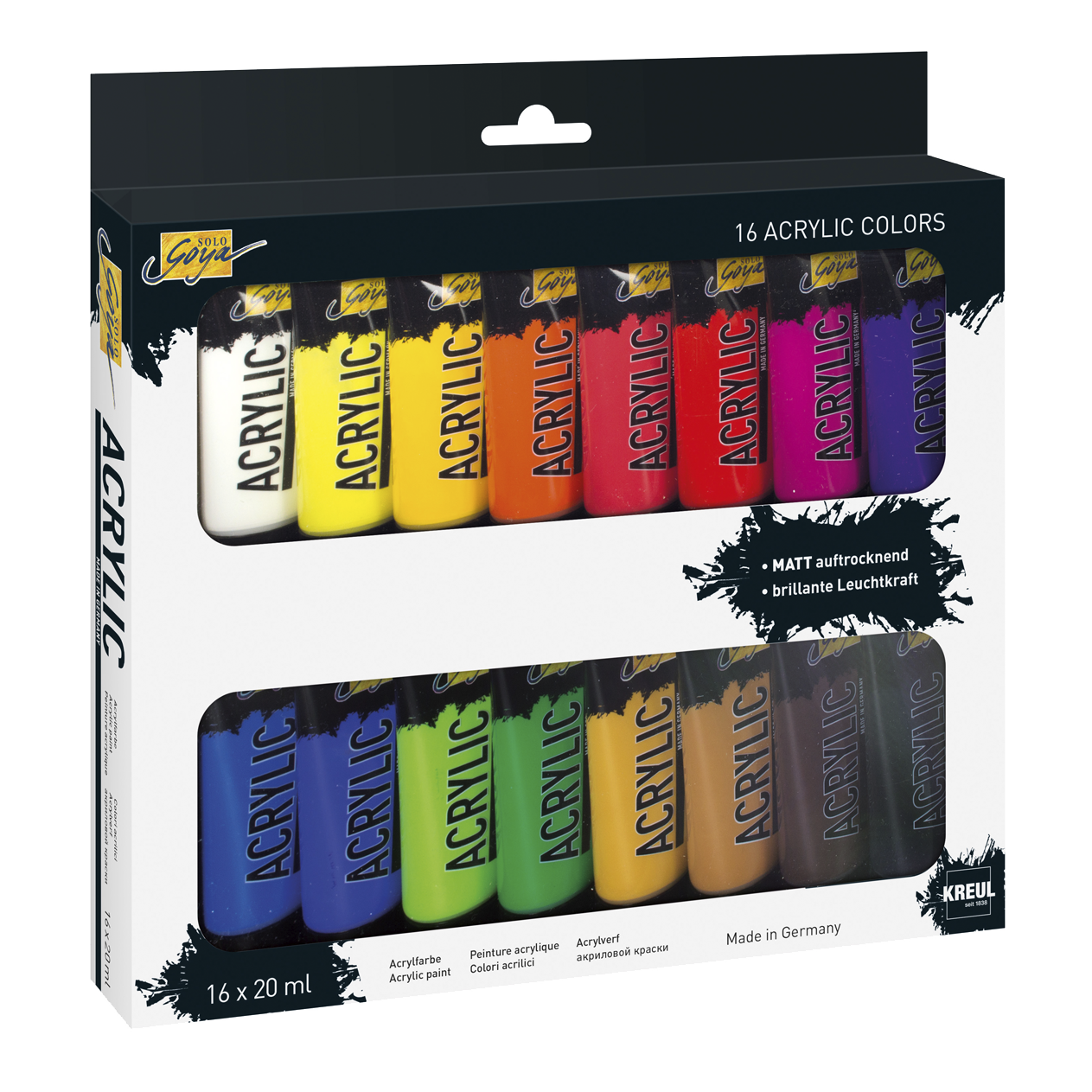 SOLO GOYA Acrylic 20 ml Tuben 16er Set