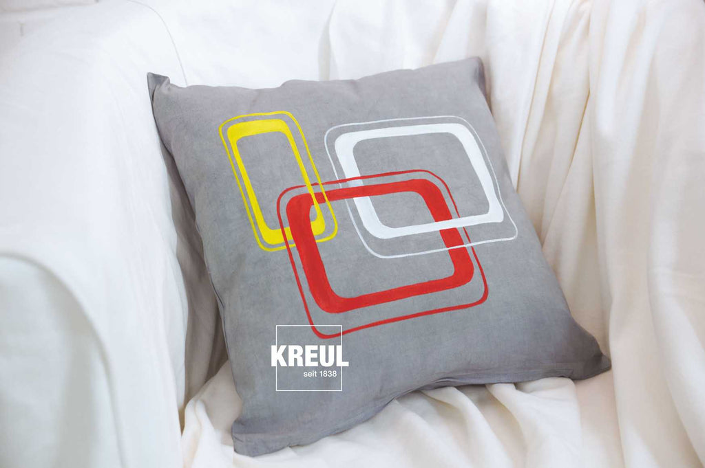 KREUL Javana Stoffmalfarben für helle und dunkle Stoffe Set Grundfarben 6 x 20 ml