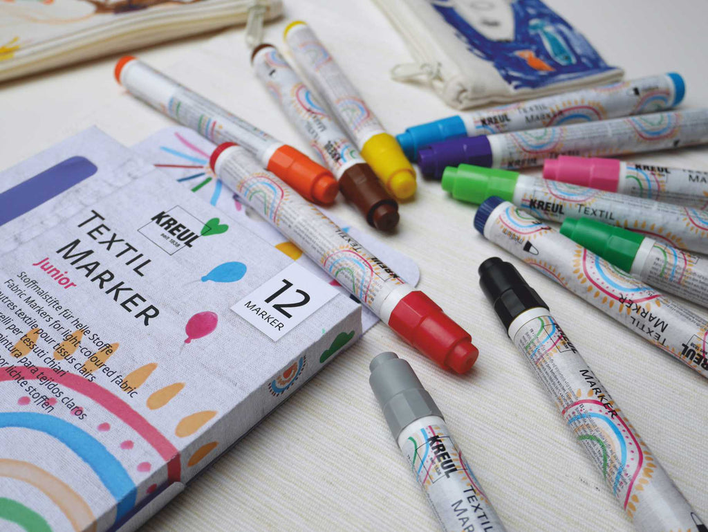 KREUL Textil Marker medium Junior 12er Set