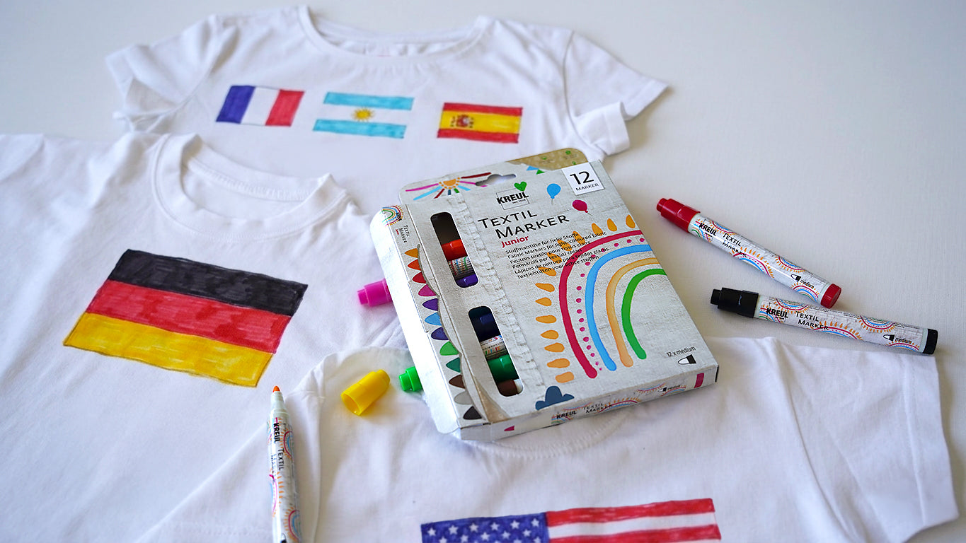 KREUL Textil Marker medium Junior 12er Set