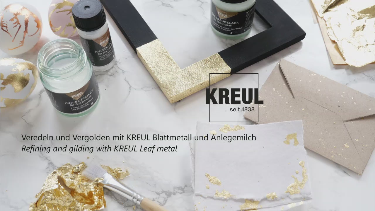 KREUL Vergolden mit Blattmetall Set Golden Elegance